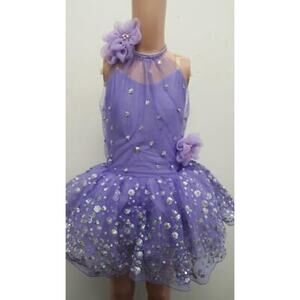 Dance Costume Gallery 19502 Small Child Lavender Tutu Ballet Pageant Glitter